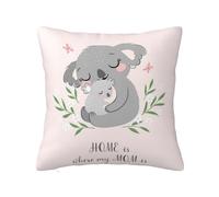 Housse de Coussin, taie d'oreiller décorative, Housses de Coussin Douces 30x30 cm pour canapé de Chambre à Coucher, Maman et bébé Koala Mignons