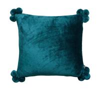HOUSSE DE COUSSIN TENDER POMPONS PAON