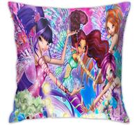 Housse De Coussin The Winx Club, Taie D'oreiller Décorative Douce Pour Canapé, Lit, Canapé 45,7 X 45,7 Cm