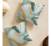 Housse de Coussin Turquoise Housse Coussin 30 x 30 cm, Lot de 2 Carré Velours Coussins Decoratif Canape Plume Coussins Canapé pour Salon Chambre Terrasse Jardin Décoration L-L70