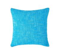 HOMESCAPES Housse de Coussin Turquoise en Coton, Collection Nirvana, Housse de Coussin 45 x 45 cm