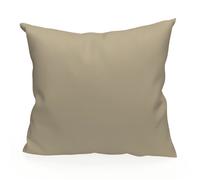 Soleil d'ocre Housse de Coussin Unie 60x60 cm Alix Taupe