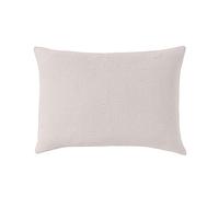 Housse de coussin unie texturée en jacquard de coton, Poème