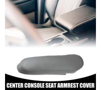 Housse de couvercle d'accoudoir de console centrale, Couvercle de rangement de l'accoudoir du siège passager, pour Toyota Sequoia 2001-2007 en similicuir gris - 1 pièce