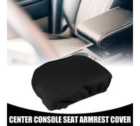 Housse de couvercle d'accoudoir de console centrale - Garniture de couvercle de rangement d'accoudoir de siège intérieur pour Ford Explorer 2020-2022 Tissu néoprène noir - 1 pc