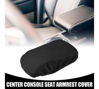 Housse de couvercle d'accoudoir de console centrale - Garniture de couvercle de rangement d'accoudoir de siège intérieur pour Ford Escape 2020-2023 Tissu néoprène noir - 1 pièce