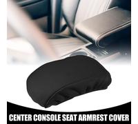 Housse de couvercle d'accoudoir de console centrale - Garniture de couvercle de rangement intérieur de siège d'accoudoir pour Ford Fusion 2013-2019 Tissu néoprène noir - 1 pièce