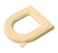 Housse de couvercle de toilette en EVA souple, imperméable et antidérapante pour une expérience de salle de bain propre (jaune)