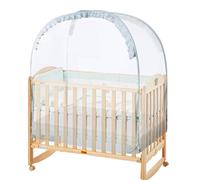Housse de crèche pour empêcher le bébé de grimper - Sécurisez le cadre de dôme - Protection transparente - Surmatelas de lit pliable - Filet de protection avec entrée latérale pour chambre d'enfant