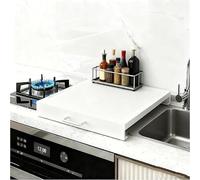 Housse de cuisinière à gaz, 4 brûleurs, for plaques cuisson, for unités location, petites maisons, comptoirs cuisine(White,L13.78xW18.9xH3.54IN)