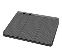 Housse de cuisinière électrique - Égouttoir extra large de 71,1 x 50,8 cm, tapis en silicone résistant à la chaleur, protecteur de comptoir antidérapant | Tapis d'évier réutilisable avec rainures de