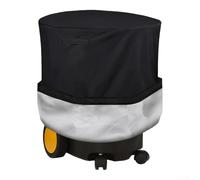 Housse de déchiqueteuse à bois robuste et imperméable Oxford 210D Protection contre les intempéries pour broyeur électrique d'extérieur avec ourlet élastique et poignée Noir 85 x 110 cm (210D)