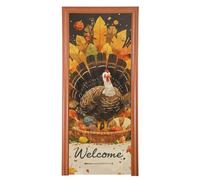 Housse de décoration de porte « Thanks Giving Day » - 89,9 x 200,9 cm - Bannière « Hello Summer » - Décoration de fête et fournitures pour la maison