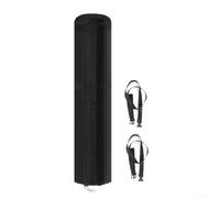 Housse de douche solaire en tissu Oxford pour unité de douche solaire de 37 litres avec fermeture à corde réglable et protection contre les intempéries (noir 210D)