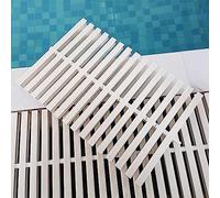 Housse de drainage de piscine en PVC antidérapant - Résistante à la corrosion - Grille de gouttière pour salles de bains et installations - Protection durable au bord de la piscine - Solution de