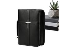 Housse de en cuir, étui de rangement en polyuréthane, kit de poignée élégant, accessoire portable pratique, fournitures religieuses fonctionnelles, pour femmes, hommes, études catholiques