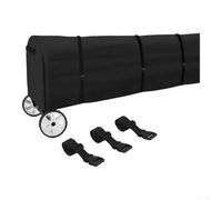 Housse de Enrouleur Piscine Imperméable 600D Oxford Anti-UV pour Hiver et Intempéries avec Sangles de Fixation Taille 16ft(16ft: 490 * 38cm)