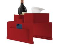 Housse de fauteuil avec perles sur le bras du canapé avec poches latérales - Organisateur multi-usage pour accoudoirs du canapé avec des deux côtés - Accessoire de canapé lesté pour vous aider à