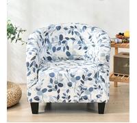 Housse de Fauteuil Chesterfield Imprimé floral Housse de Canapé Tub Chair Housse Fauteuil Club Extensible Lavable Modèle A5