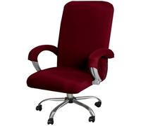 Housse De Fauteuil De Bureau, Housse De Chaise De Bureau Extensible Avec Housse Accoudoir, Universel Housse Pour Fauteuil De Gaming Dossier Haut, Lavable Housse De Chaise D'ordinateur F,XL-2pcs