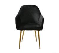 Housse de fauteuil en tissu élégant qui combine sans effort fonctionnalité et charme esthétique (noir)