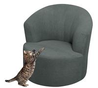 Housse de Fauteuil Extensible Housse de Chaise Tonneau Pivotante Velours / Jacquard Housse de Canapé 1 Place Housse de Fauteuil Club Rond Housse de Fauteuil Crapaud Lavable et Amovible ( Color : #2 )