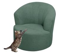 Housse de Fauteuil Extensible Housse de Chaise Tonneau Pivotante Velours / Jacquard Housse de Canapé 1 Place Housse de Fauteuil Club Rond Housse de Fauteuil Crapaud Lavable et Amovible ( Color : #10 )