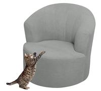 Housse de Fauteuil Extensible Housse de Chaise Tonneau Pivotante Velours / Jacquard Housse de Canapé 1 Place Housse de Fauteuil Club Rond Housse de Fauteuil Crapaud Lavable et Amovible ( Color : #12 )