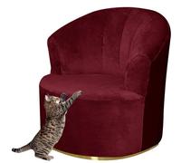 Housse de Fauteuil Extensible Housse de Chaise Tonneau Pivotante Velours / Jacquard Housse de Canapé 1 Place Housse de Fauteuil Club Rond Housse de Fauteuil Crapaud Lavable et Amovible ( Color : #23 )