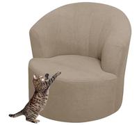 Housse de Fauteuil Extensible Housse de Chaise Tonneau Pivotante Velours / Jacquard Housse de Canapé 1 Place Housse de Fauteuil Club Rond Housse de Fauteuil Crapaud Lavable et Amovible ( Color : #7 )