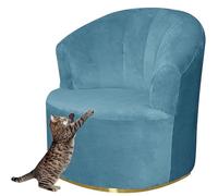 Housse de Fauteuil Extensible Housse de Chaise Tonneau Pivotante Velours / Jacquard Housse de Canapé 1 Place Housse de Fauteuil Club Rond Housse de Fauteuil Crapaud Lavable et Amovible ( Color : #20 )