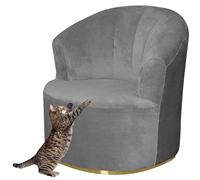 Housse de Fauteuil Extensible Housse de Chaise Tonneau Pivotante Velours / Jacquard Housse de Canapé 1 Place Housse de Fauteuil Club Rond Housse de Fauteuil Crapaud Lavable et Amovible ( Color : #19 )