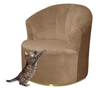 Housse de Fauteuil Extensible Housse de Chaise Tonneau Pivotante Velours / Jacquard Housse de Canapé 1 Place Housse de Fauteuil Club Rond Housse de Fauteuil Crapaud Lavable et Amovible ( Color : #18 )