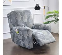 Housse De Fauteuil Inclinable À Motifs avec Poches Latérales Et Bords Sécurisés(A)
