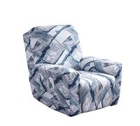 Housse De Fauteuil Inclinable À Motifs avec Poches Latérales Et Bords Sécurisés(D)