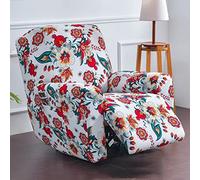Housse De Fauteuil Inclinable À Motifs avec Poches Latérales Et Bords Sécurisés(G)