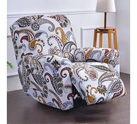 Housse De Fauteuil Inclinable À Motifs avec Poches Latérales Et Bords Sécurisés(H)