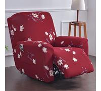 Housse De Fauteuil Inclinable À Motifs avec Poches Latérales Et Bords Sécurisés(K)