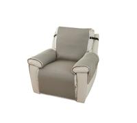 Housse De Fauteuil Inclinable Antidérapante avec Sangle Réglable, Protection Élastique for Meubles(Light Grey)