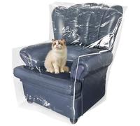 Housse de Fauteuil inclinable en Plastique Robuste pour Animaux de Compagnie | Protection Contre Rayures Chat et Chien, Housse de canapé imperméable en Vinyle Transparent Fauteuil (1 pcs)