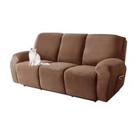 Housse de fauteuil inclinable en velours doux avec poche pour canapé inclinable 1 place, épais et lavable, extensible pour un confort ultime.