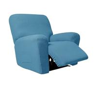 Housse de fauteuil inclinable jacquard élastique, 1/2/3 places, élasthanne épais, antidérapante, convient à toutes les saisons, convient aux fauteuils inclinables électriques et manuels(Blue,2Seats)