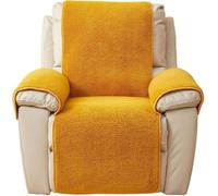 Housse De Fauteuil Relax Sherpa Doux Confortable, Housse Antidérapante Protège-Meubles Protège Les Meubles des Taches Et Dommages des Animaux Protection De Canapé(Yellow,30 * 91in/76 * 231cm)