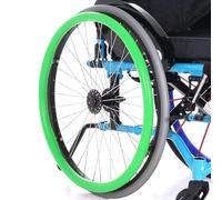 Housse de fauteuil roulant 22/24 pouces, housses de jante de poussée de fauteuil roulant, 1 paire de housses de fauteuil roulant en silicone, housse de protection antidérapante et résistante à l'usure