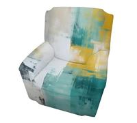 Housse de fauteuil simple abstraite, housse de canapé extensible et élastique, housse de protection antidérapante pour meubles d'art moderne, pour salon, bureau, hôtel