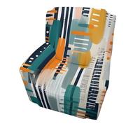 Housse de fauteuil simple, art moderne, extensible, élastique, protection de meubles aquarelle, antidérapante, pour salon, bureau, hôtel, décoration