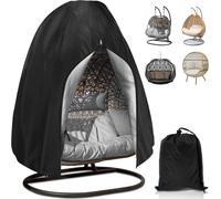 Housse De Fauteuil Suspendu - Imperméable - Tissu Oxford 210d - 190 X 115 Cm - Pour Fauteuil Suspendu - Avec Cordon De Serrage - Coupe-Vent - Résistant Aux Uv Et À La Déchirure - Pour