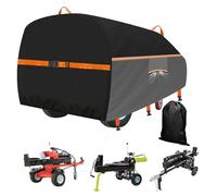 Housse de fendeuse de bûches étanche, 420D Oxford à gaz ou électrique, 15 à 45 tonnes, housse de rangement anti-UV résistante aux intempéries (226,1 x 114,3 x 99,1 cm)