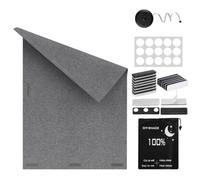 Housse de fenêtre magnétique sans perçage en tissu isolant thermique | Stores de fenêtre portables pour salle de médias, appartement, hôtel, studio de photographie, parents, voyageurs