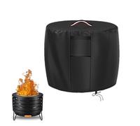 Housse de Feu de Feu Imperméable Abri de Poêle Couverture en Tissu Oxford Couverture de Terrasse Extérieur Couverture de Feu de Feu Bouclier Accessoires de Feu Rond Couverture de Feu Patio Couverture